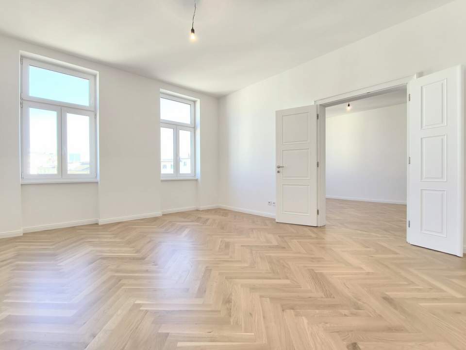 Jetzt Provisionsfrei! Stilvolle Altbauwohnung im Jugendstilhaus mit hofseitiger Loggia – Großzügiges Raumkonzept mit 5 Zimmer + separater Küche