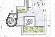 3,7m Raumhöhe im DG, Garage mit 2 Stellplätze, Atrium, Aufzug in die Wohnung und 360° Dachterrasse