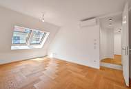 Helle DG-Maisonette mit großer Terrasse beim Naschmarkt mit Garagenplatz im Haus!