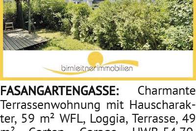 Charmante Terrassenwohnung mit Hauscharakter, 59 m² WFL, Loggia, Terrasse, 49 m² Garten, G, Wohnung-kauf, 1130 Wien 13., Hietzing