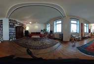 "Jugendstil-Wohnung mit flexibel teilbarem Wohn-/Seminarraum und 165 m2 eigener Freifläche"