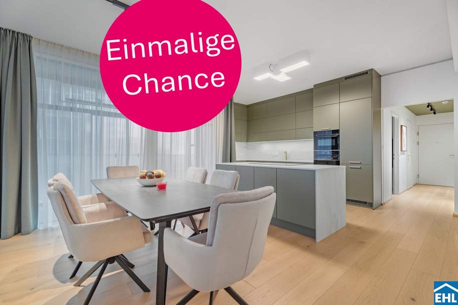 Luxus 4-Zimmerwohntraum mit grünem Fernblick und Gemeinschaftspool am Dach, Wohnung-kauf, 1.150.000,€, 1030 Wien 3., Landstraße