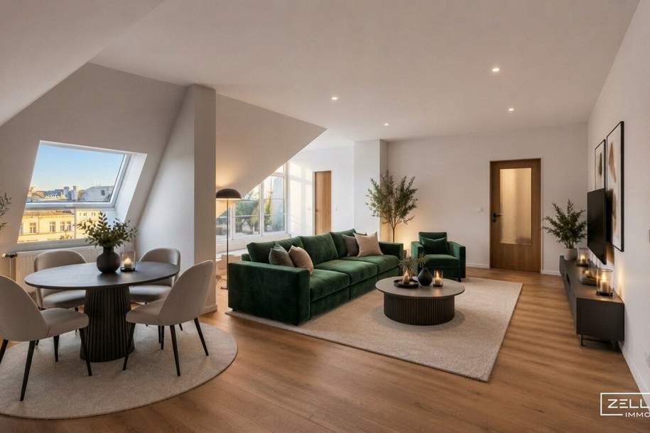 NAHE RIVERSIDE &amp; LIESINGER BAD | ZAUBERHAFTE DACHGESCHOSSWOHNUNG MIT TERRASSE – GROSSZÜGIG WOHNEN | ZELLMANN IMMOBILIEN, Wohnung-kauf, 575.000,€, 1230 Wien 23., Liesing