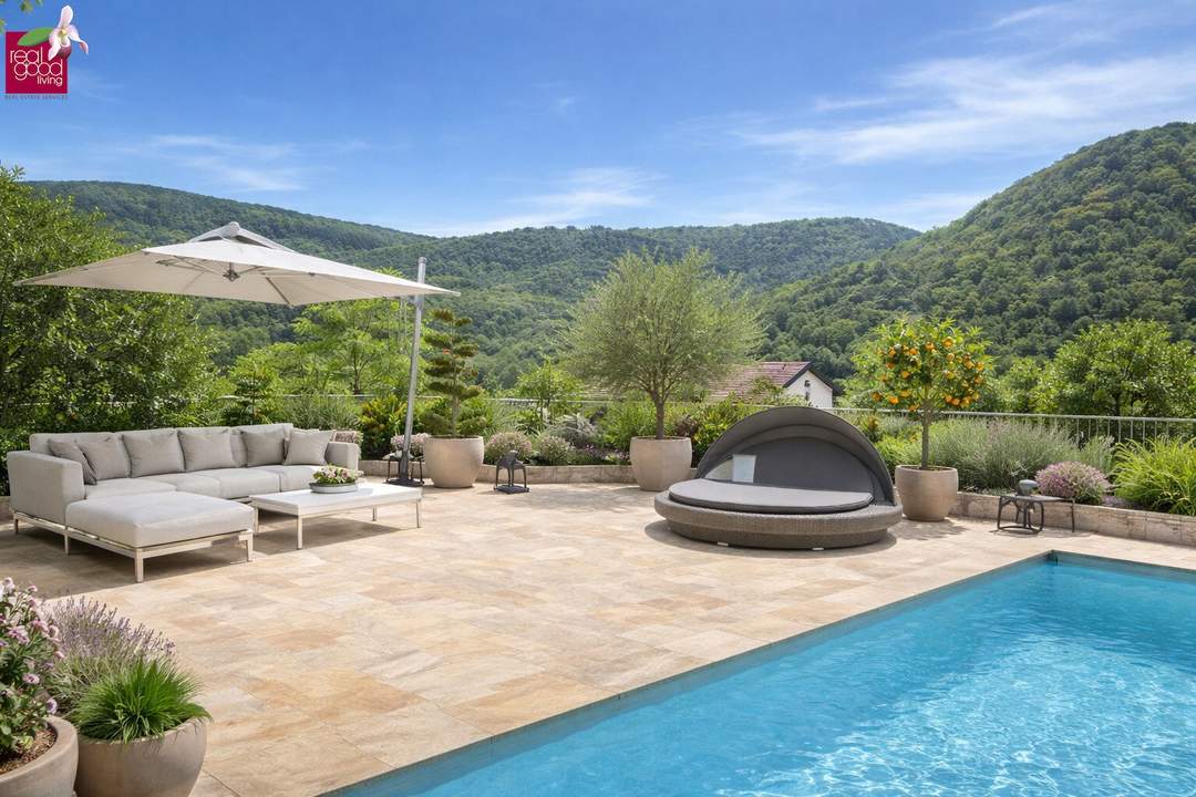 Föhrenberge Residences – Villa II - Architektonische Neubauvilla mit Pool &amp; Lift