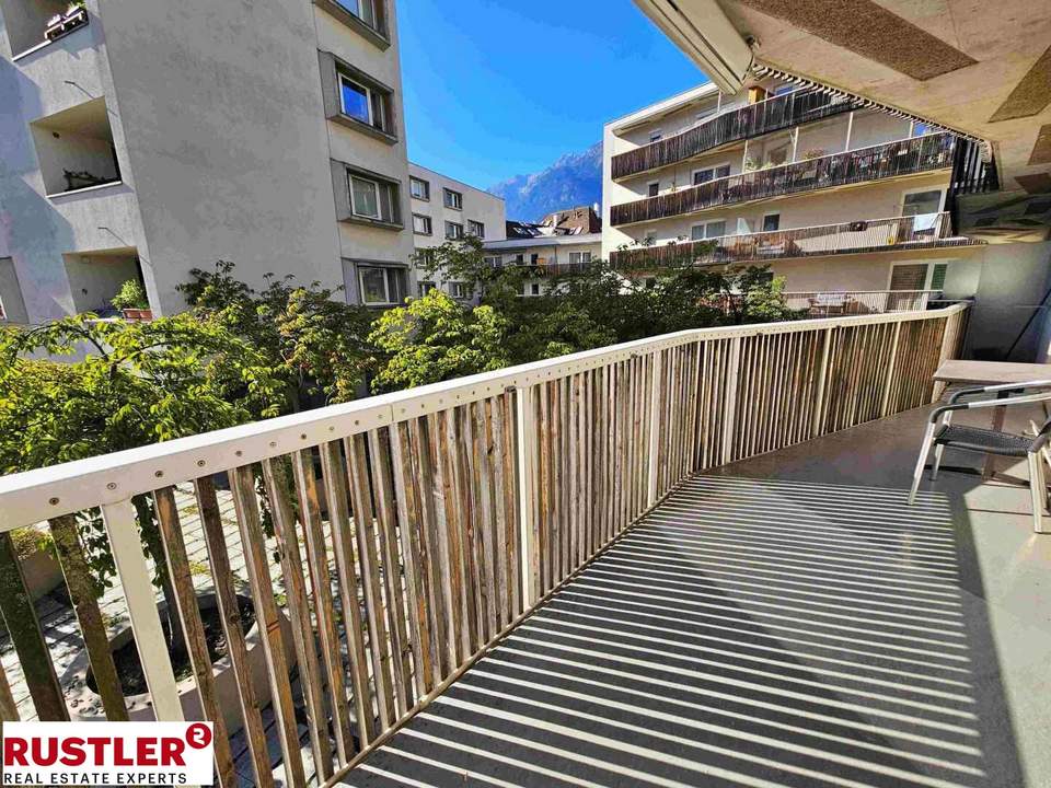 Attraktive WG taugliche 3-Zimmer-Wohnung mit sonniger Westterrasse in zentraler Lage von Innsbruck!
