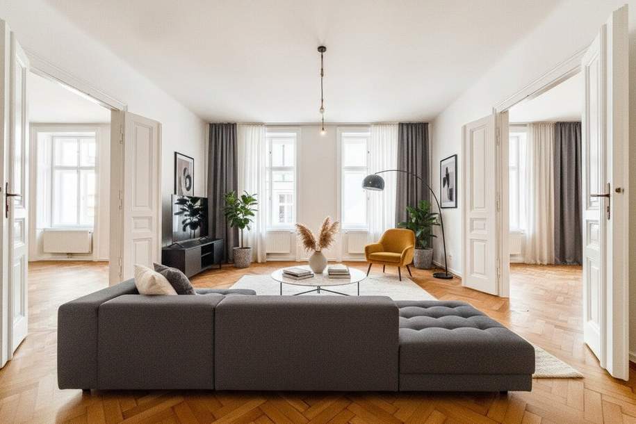 Stilvolle 4-Zimmer-Wohnung im Herzen Wiens + absolute Ruhelage, Wohnung-miete, 2.772,48,€, 1010 Wien 1., Innere Stadt
