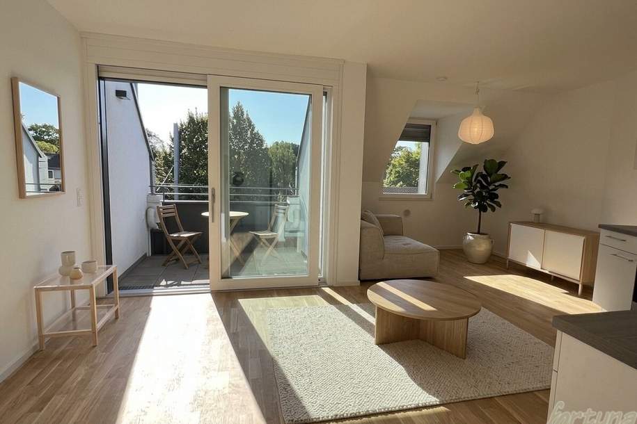 „Dachgeschosswohnung - Sauna und Fitnessbereich im Herzen von Auhof“, Wohnung-miete, 950,00,€, 1140 Wien 14., Penzing