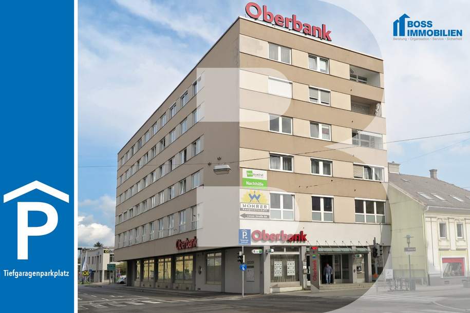 Tiefgaragenplatz | Linzerstraße 12, 4050 Traun, Kleinobjekte-miete, 91,00,€, 4050 Linz-Land
