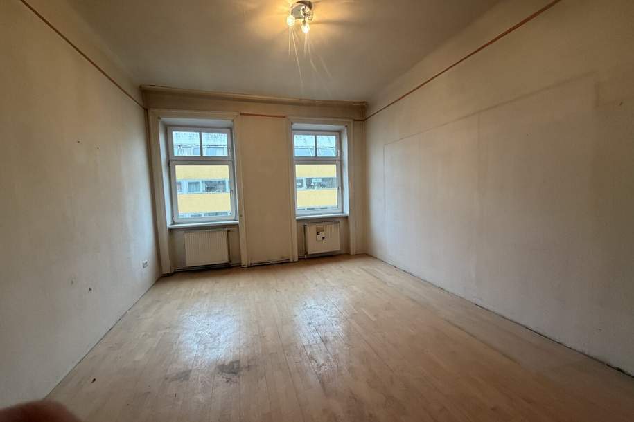 Fenzlgasse - sanierungsbedürftiger 2 Zimmer Altbau mit extra Küche zu vermieten, Wohnung-miete, 649,00,€, 1140 Wien 14., Penzing