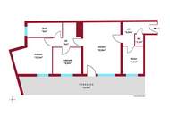 26 m² Panoramaterrasse I Dachgeschosswohnung ohne Schrägen I Klimaanlage I Separate Küche
