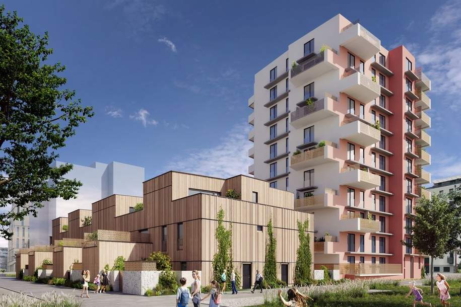The Wild ist das Neubauprojekt im Wiener Nordbahnviertel | Top T2.40, Wohnung-kauf, 793.000,€, 1020 Wien 2., Leopoldstadt