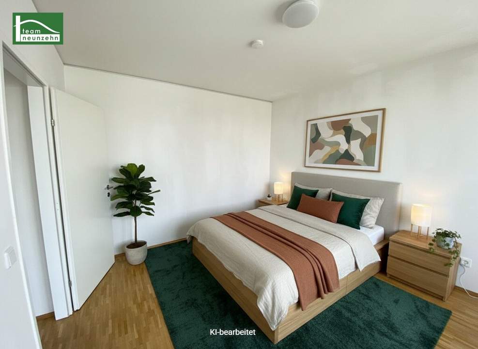 Grünes Wohnen mit Cityanschluss - Tolle 2-Zimmer-Wohnung mit gemütlicher Freifläche!