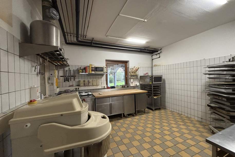 Gewerbefläche mit bestehender Bäckerei Infrastruktur – flexibel nutzbar, Gewerbeobjekt-miete, 4312 Perg