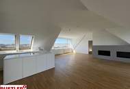 Traumhafte Maisonettewohnung mit Dachterrasse und Kamin - Blick auf den Stephansdom