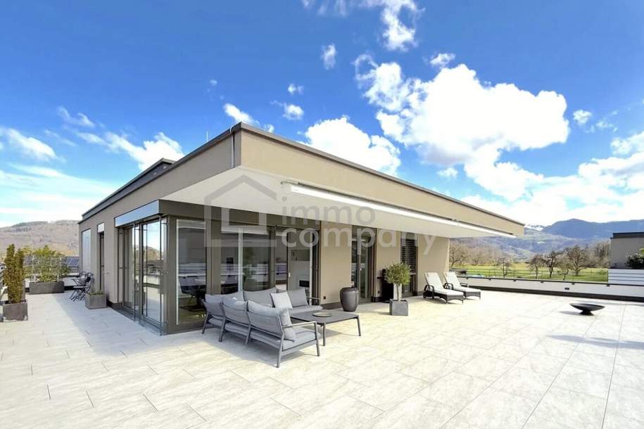 Exklusive Penthouse-Wohnung | 188m² Terrasse | Koblach | Bergblick | TG-Stellplatz, Wohnung-miete, 2.500,00,€, 6842 Feldkirch
