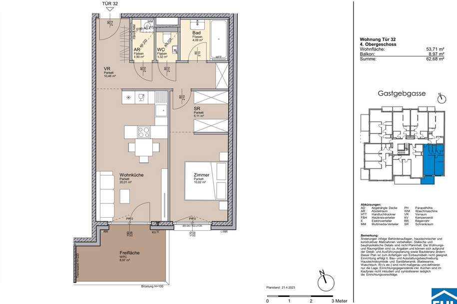 Modern wohnen am Stadtpark Atzgersdorf, Wohnung-kauf, 350.000,€, 1230 Wien 23., Liesing