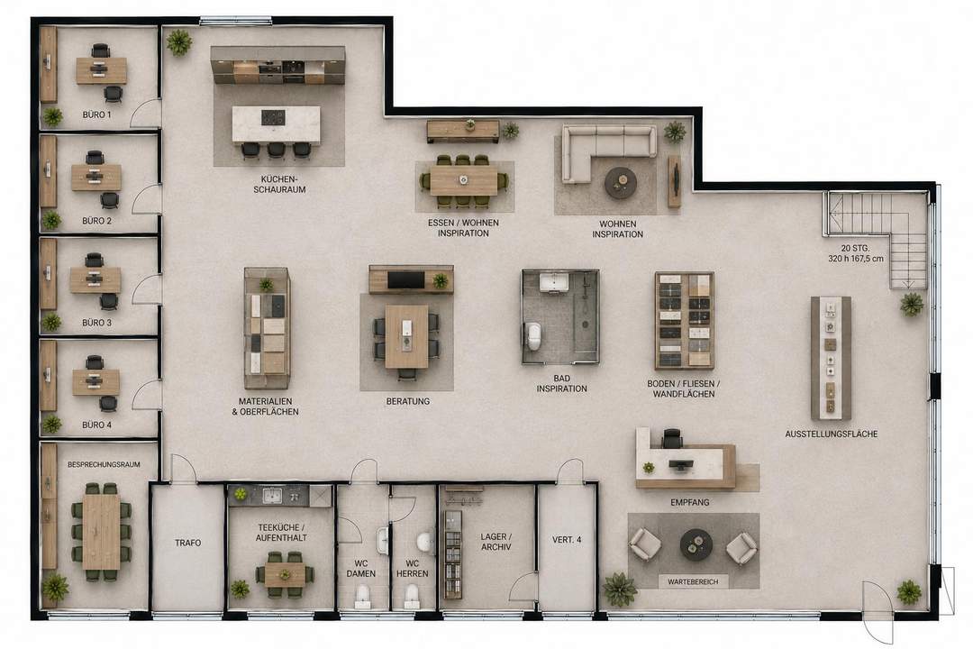 Gewerbeimmobilie in Klagenfurt – 638 m² für Praxis, Büro, Schulung, Showroom und mehr