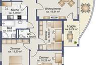 Helle 4-Zimmer-Wohnung mit großem Balkon &amp; Grünblick – ideale Lage nahe Wien und Bratislava