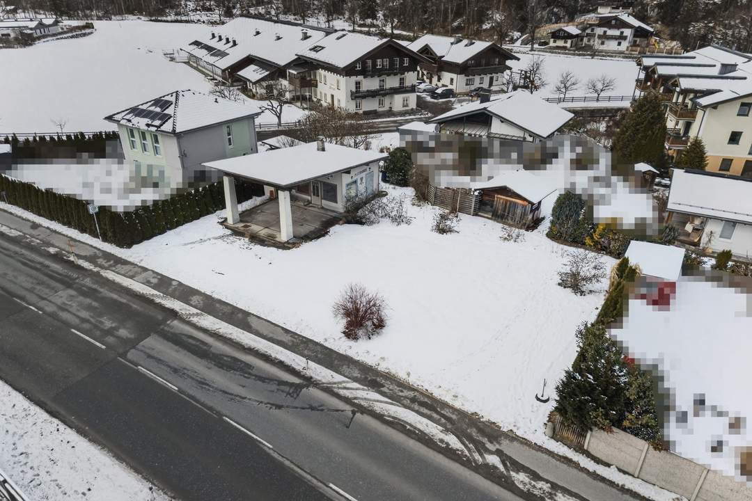 Perfekt geschnittenes Grundstück mit Widmung Wohngebiet (EW/L) in zentraler Lage im Ortskern von Lofer