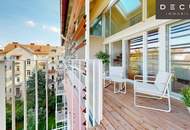 | EXKLUSIVE & LICHTDURCHFLUTETE DACHGESCHOSS - MAISONETTE - WOHNUNG MIT BLICK AUF DEN SCHLOSSBERG | PRIVATER LIFTZUGANG | 2 TERRASSEN | TOP LAGE