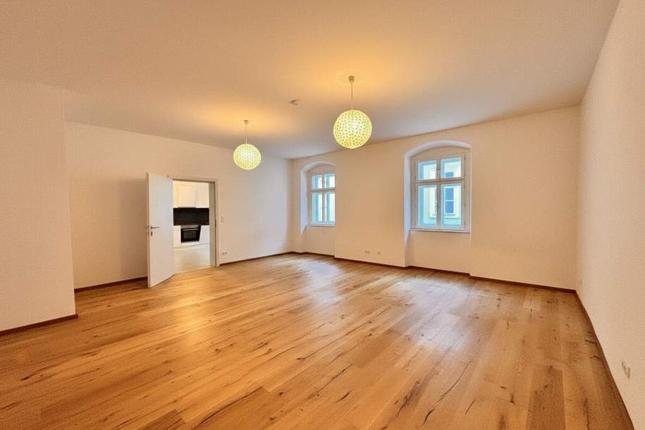 Charmante Innenstadt-Wohnung mit Gewölbedecke | Wohn-Schlafraum &amp; Wohnküche | Hohe Räume | Innenhof, Wohnung-miete, 790,00,€, 2700 Wiener Neustadt(Stadt)