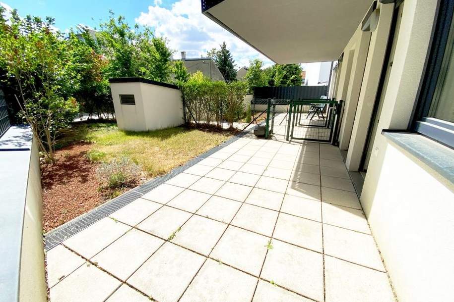 Gartenwohnung in STAMMERSDORF!!! Nur EUR 4993 pro m² (gewichtete Fläche) Befristet vermietet., Wohnung-kauf, 498.000,€, 1210 Wien 22., Donaustadt