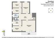 109 m² Innenstadtwohnung mit Balkon und Garage!