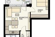 URBANER LUXUS: EXKLUSIVE 2-ZIMMER-WOHUNG MIT BALKON UND SWIMMINGPOOL IM 3. BEZIRK