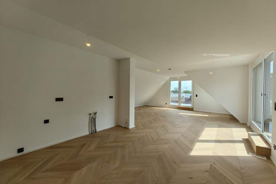 Modernes Penthouse mit 5!!! Sonnenterrassen *Erstbezug *Deckenkühlung *Wasser-Wasser-Wärmepumpe *geräumige Wohnküche *exklusive und stylische Ausstattung *schlüsselfertig, Wohnung-kauf, 849.000,€, 1220 Wien 22., Donaustadt