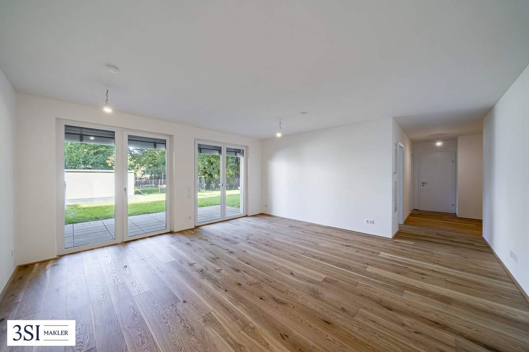 2-Zimmer-Gartenwohnung mit Terrasse und Loggia