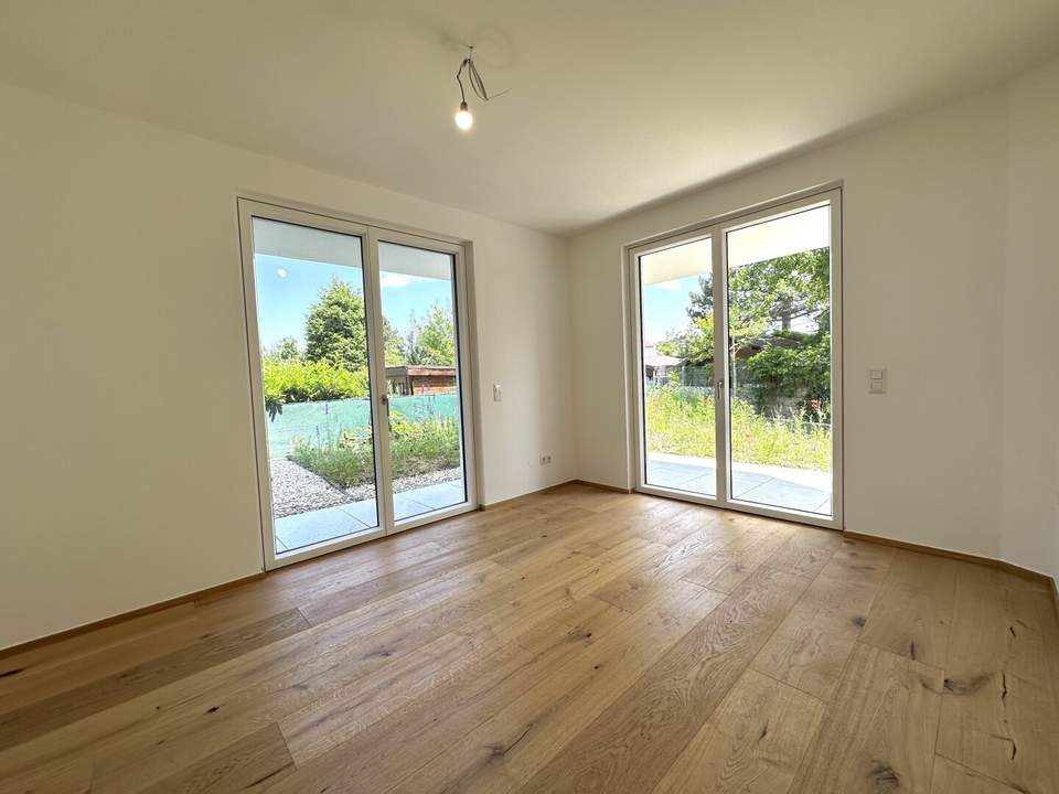 Gartenwohnung (ca. 143 m² Garten) | Photovoltaikanlage | Fußbodenkühlung & -heizung | Garage !