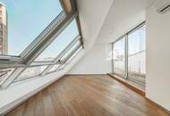 PANORAMA-Ebene über der Stadt! Dachgeschoß-Maisonette mit privater Außenfläche