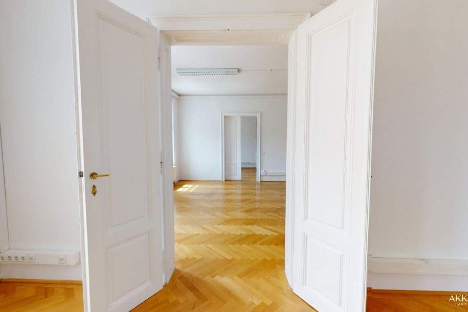 Altbaubüro mit Blick in den Resselpark, Gewerbeobjekt-miete, 6.013,08,€, 1010 Wien 1., Innere Stadt