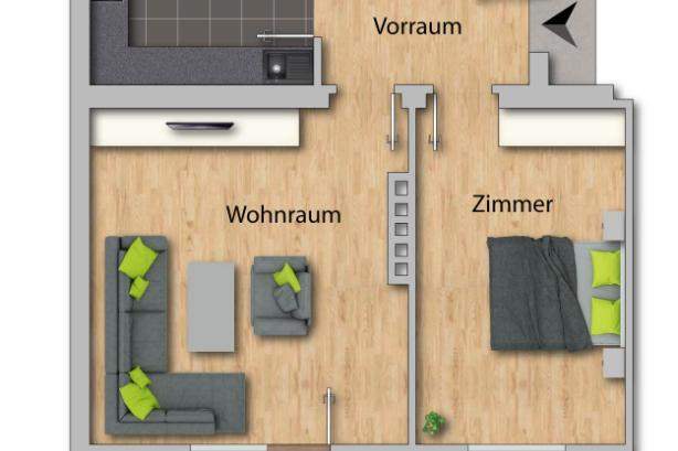 GELEGENHEIT! - 2-3 Zimmer-Wohnung mit Potential in Kufstein zu kaufen!, Wohnung-kauf, 260.000,€, 6330 Kufstein