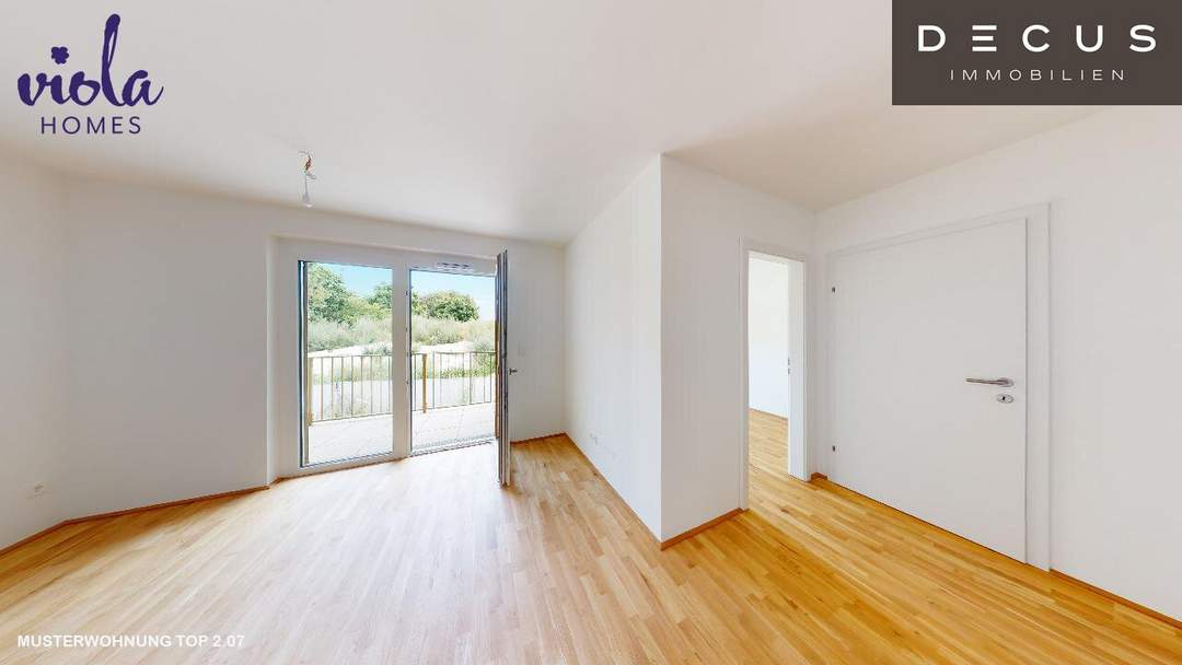 / DACHGESCHOSSWOHNUNG / TERRASSE / LAAER-WALD / 2-ZIMMER / ZWEITBEZUG / VERFÜGBAR AB 1.07.2026