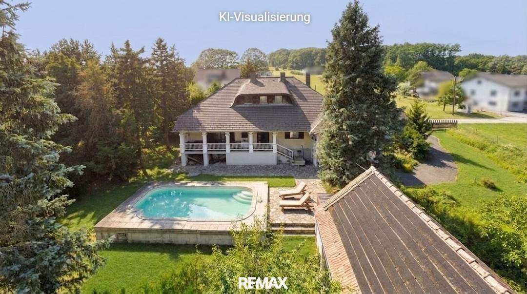 das Juwel - Wohnhaus mit Doppelgarage, Kachelofen, Arkadenterrasse und Pool