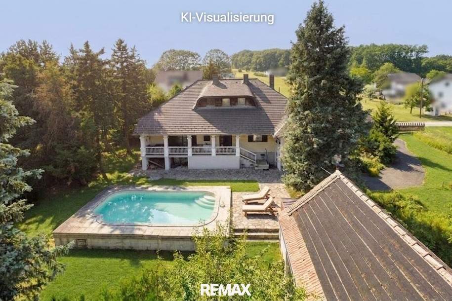 Charmantes Wohnhaus mit Arkadenterrasse und Pool in Deutsch Ehrensdorf, Haus-kauf, 249.000,€, 7522 Güssing