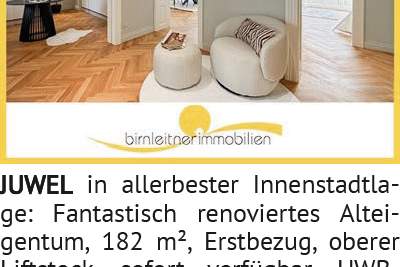 JUWEL in allerbester Innenstadtlage: Fantastisch renoviertes Alteigentum, 182 m², Erstbezug, ob, Wohnung-kauf, 1010 Wien 1., Innere Stadt