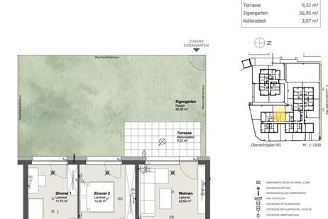 Geförderte Genossenschaftswohnung in St.Pölten/ Teufelhof, Wohnung-miete, 993,04,€, 3100 Sankt Pölten(Stadt)