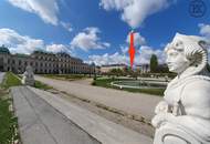 In unmittelbarer Nähe zu den Botschaften, dem Belvedere und dem Wiener Hauptbahnhof.