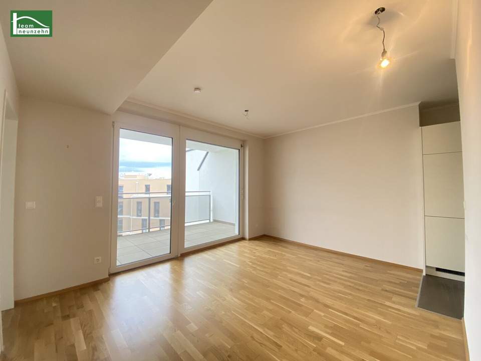 Wohnen im Mautner-Markhof nahe S-Bahn S7 Kaiserebersdorf- Große Terrasse und Abstellraum! Traumbad! GEMEINSCHAFTLICHE DACHTERRASSE!