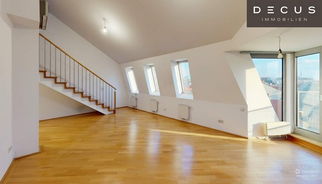 5-ZIMMER DACHGESCHOSSWOHNUNG | NÄHE KARLSPLATZ | 3 TERRASSEN | KLIMATISIERT