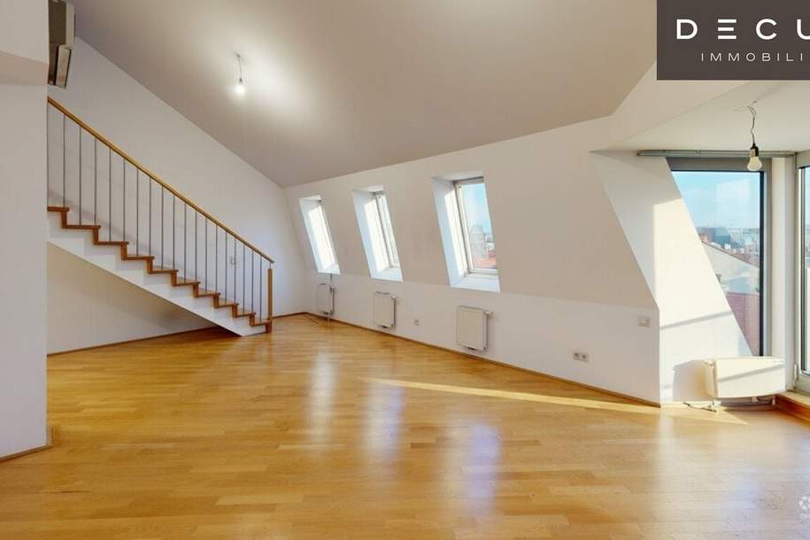 5-ZIMMER DACHGESCHOSSWOHNUNG | NÄHE KARLSPLATZ | 3 TERRASSEN | KLIMATISIERT, Wohnung-miete, 2.999,50,€, 1040 Wien 4., Wieden