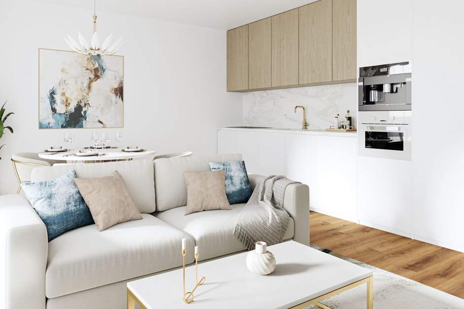 Entzückendes Apartment in Ruhelage mit Balkon | 2 Zimmer| Provisionsfrei, Wohnung-kauf, 307.000,€, 1210 Wien 21., Floridsdorf