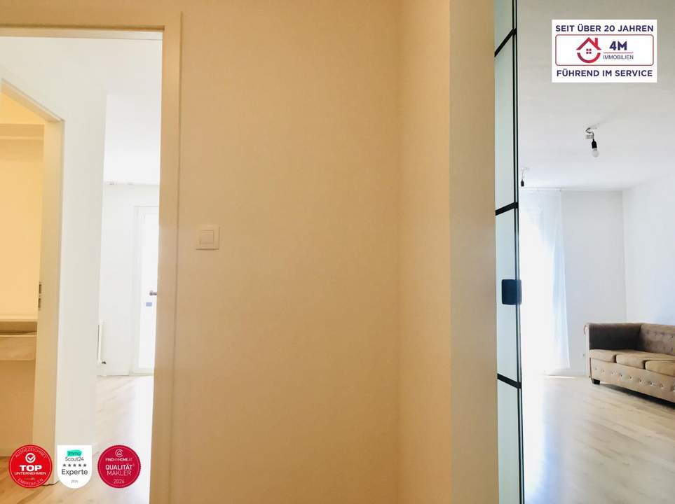 Jugendliche 2-Zimmer Neubauwohnung mit urbaner Flaire (U4/U2) ! Kernsaniert, wie Erstbezug!!!