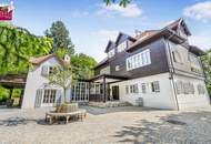 Zeitlose Eleganz im Wienerwald – Historische Villa mit Nebengebäuden auf Traumgrundstück mit Outdoorpool und Waldsauna