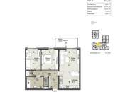 Geförderte 3-Zimmer Mietwohnung mit West-Balkon - St.Pölten/ Teufelhof - 2 Stellplatz inklusive - Wohnraumlüftung