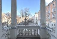 1090! Repräsentativer 4-Zimmer ALTBAU + BALKON und 2 Bädern ab Mitte Februar 26!