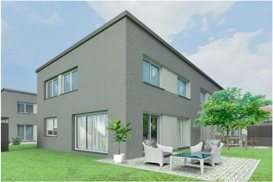 Reihenhausprojekt in Theresienfeld – Miete mit Kaufoption – Hochwertige Neubauten mit Garten in ruhiger Lage, Haus-miete, 1.351,24,€, 2604 Wiener Neustadt(Land)