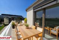 4-Zimmer-Dachterrassenwohnung mit einem unverbauten Blick auf die Traisen.